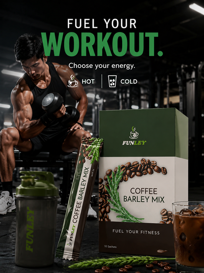 FUNLEY™COFFEE with PREMIUM BARLEY GRASS