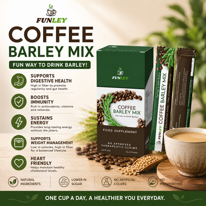 FUNLEY™COFFEE with PREMIUM BARLEY GRASS