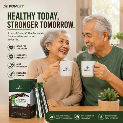FUNLEY™COFFEE with PREMIUM BARLEY GRASS