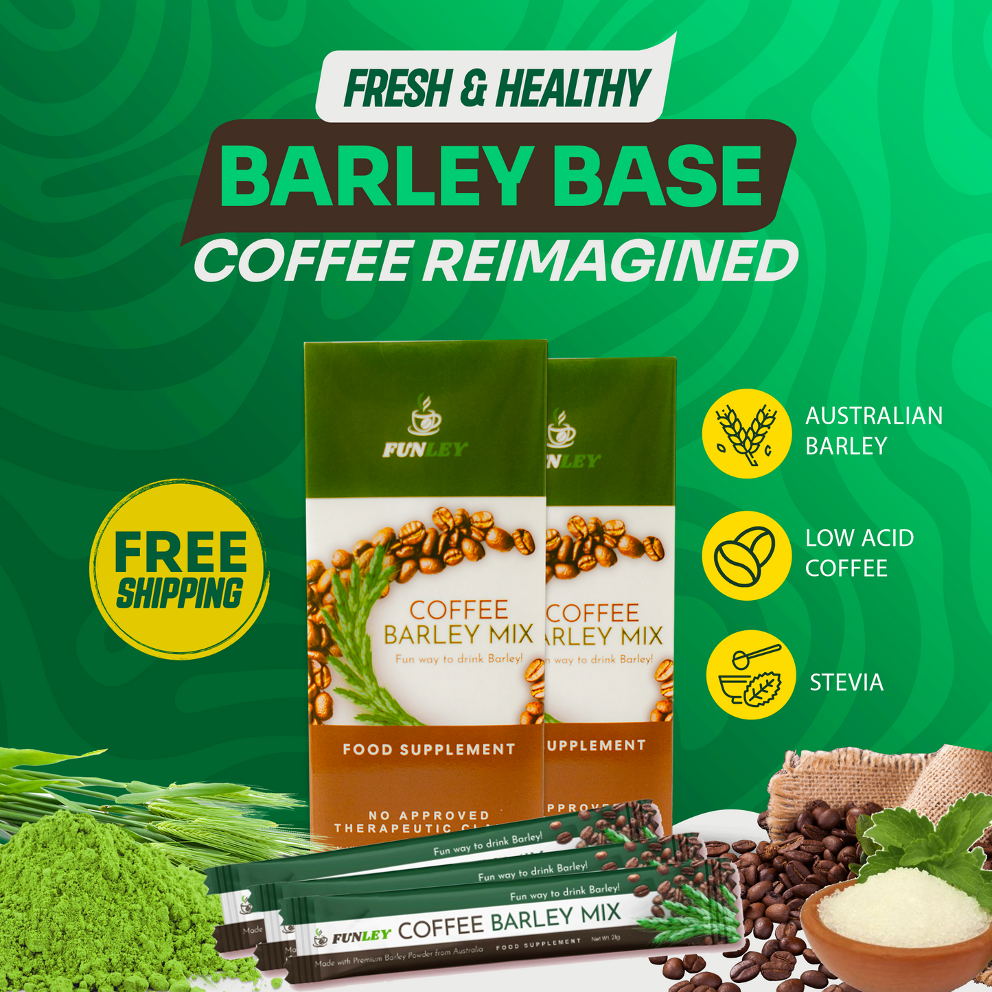 FUNLEY™ COFFEE BARLEY