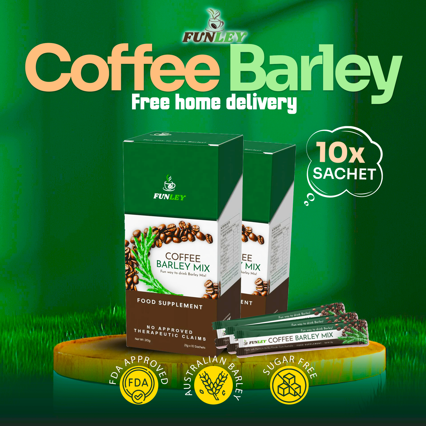 FUNLEY™ COFFEE BARLEY